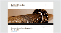 Desktop Screenshot of bujinkan.sk